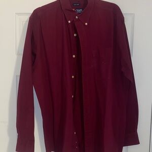 Chaps Men's Deep Red Button Down Shirt